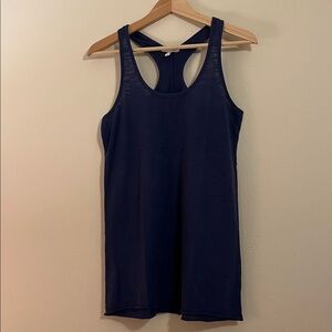 Navy Blue Racerback Tank Top